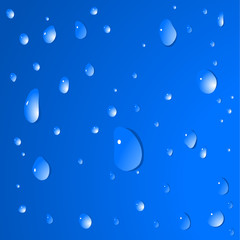 Water drops - vector background