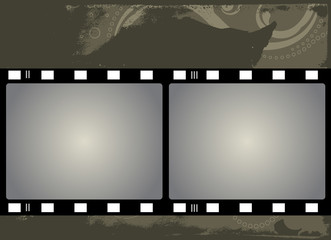 Obraz premium Grunge Vector Film Frame with space for your images