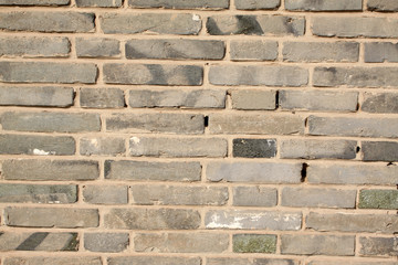 blue bricks wall