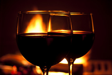 Wine by the fire