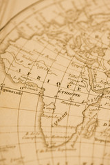 Fototapeta na wymiar Stara mapa świata
