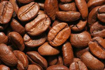 Background made from coffee beans
