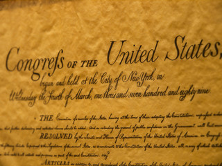 USA Constitution Parchment