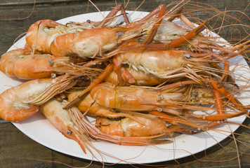 Boiled shrimp