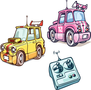 Two RC cars