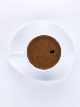 greek coffee in white cup