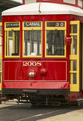 Naklejka na ściany i meble Zabytkowy tramwaj w Nowym Orleanie