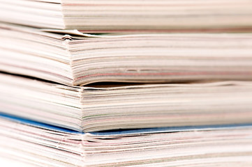 Stack of magazines