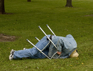 accident with a walker