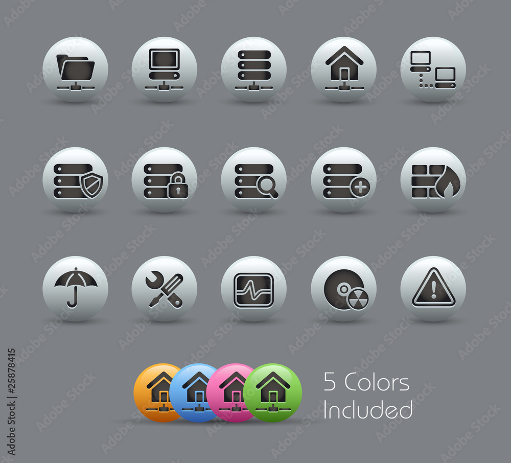 Poster network / the vector includes 5 colors in different layers