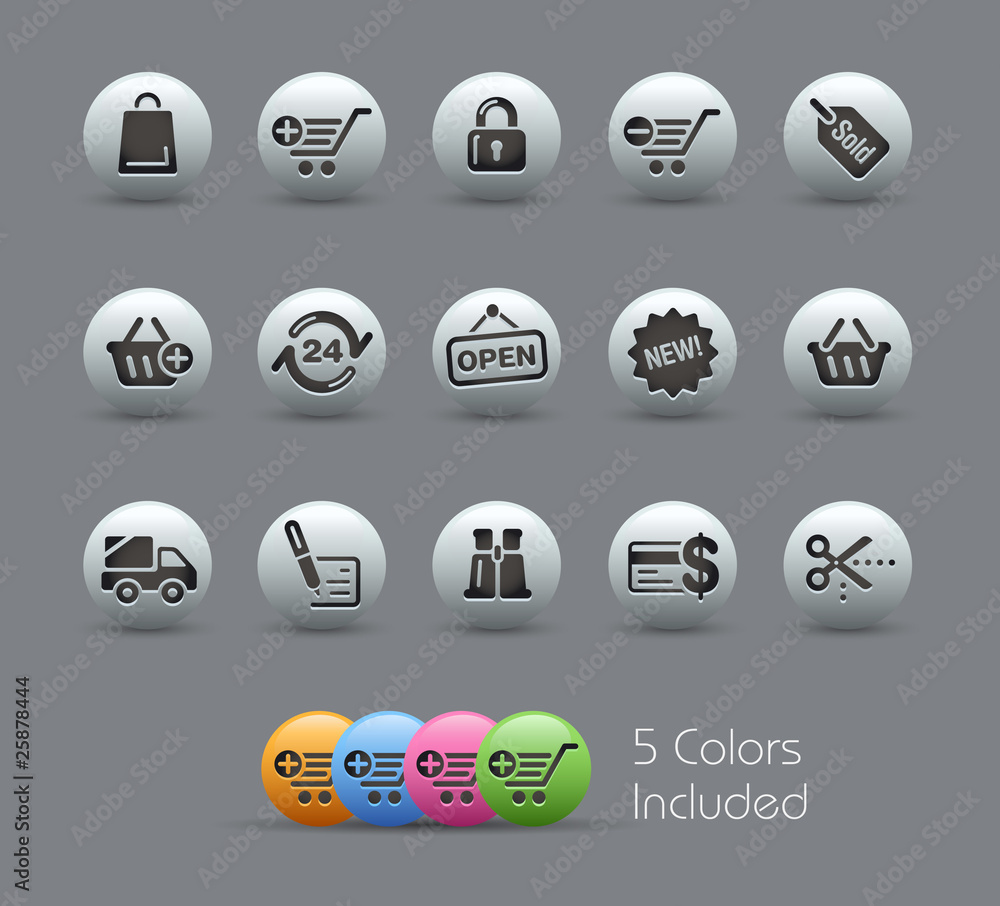 Poster shopping / the vector includes 5 colors in different layers
