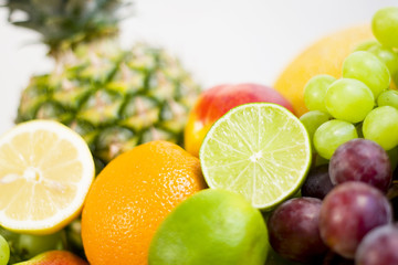 Naklejka na ściany i meble ripe fresh fruits