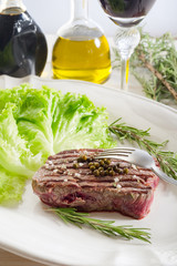 tenderloin with salad-filetto e insalata