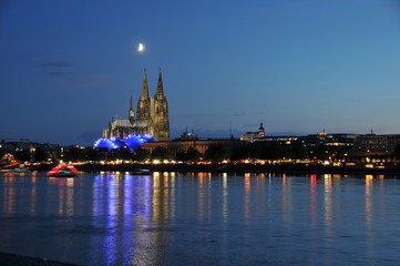 Skyline Cologne - Köln bei Nacht