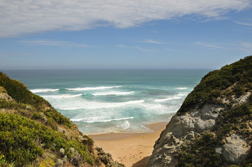 Fantastic paradise wild beach. Great Ocean Road, Australia