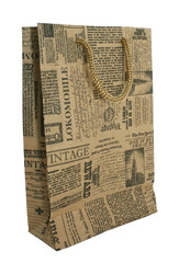 Paper bags isolated on white