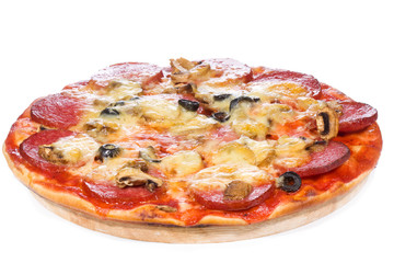 pizza with salami