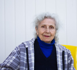 Portrait of an elderly woman