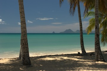 Vue de la plage des Salines