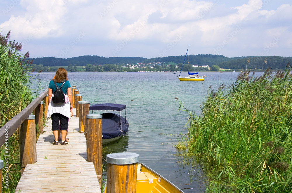 Canvas Prints bootssteg am bodensee