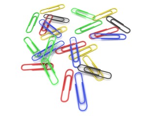 Color clips for a paper