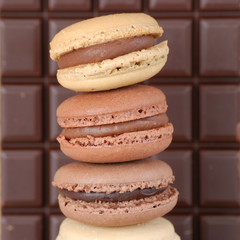 chocolat et macarons