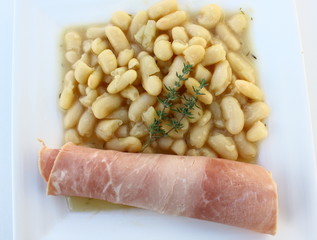 jambon blanc et haricots blancs