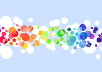 Abstract bright background with dots