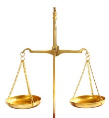 Goldwaage / pair of gold scales