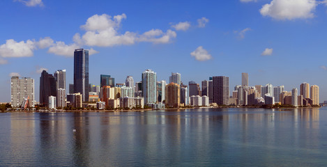 Fototapeta na wymiar Miami Skyline Panoramic