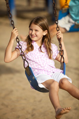 Girl swinging