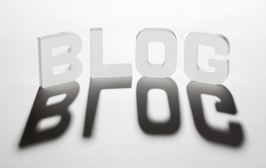 concept mot blog ombre et lumière