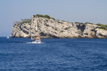 Fototapeta premium Dugi Otok Cliff at Kornati Islands, Croatia.