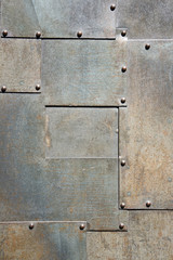 vertical metal panel door