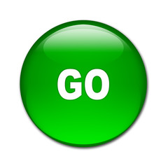 Boton brillante texto GO