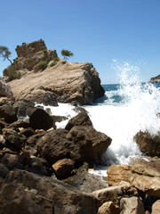 Brandung Mittelmeer Südfrankreich