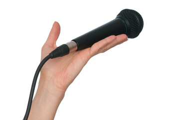 black microphone