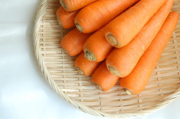 揃ったニンジン