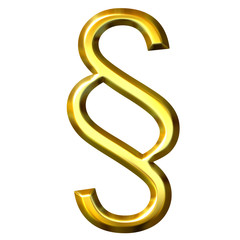 3D Golden Section Sign