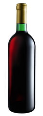 Red wine bottle.