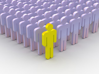 Silhouettes of people.