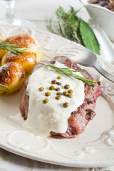 tenderloin with cream sauce-filetto alla panna