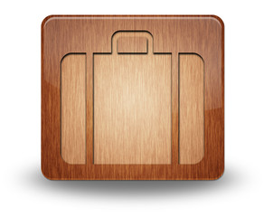 Wooden Icon "Luggage / Suitcase"