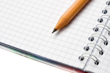 Notepad isolated on the white background