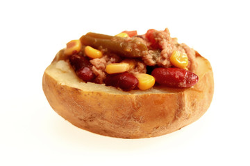 Jacket Potato with Tuna and Mixed Bean Salad