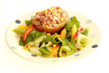Jacket Potato with Tuna and Sweetcorn
