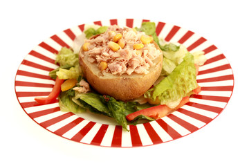 Jacket Potato with Tuna and Sweetcorn