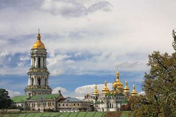 Fototapeta na wymiar View on Kievo-Pecherska Lavra, Kiev, Ukraine.