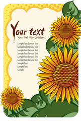 vector sunflower background