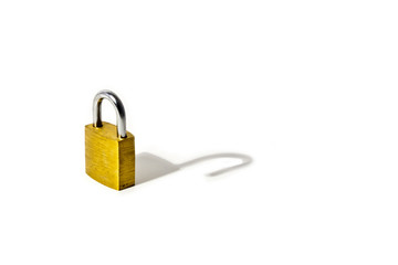 Closed Padlock with open shadow